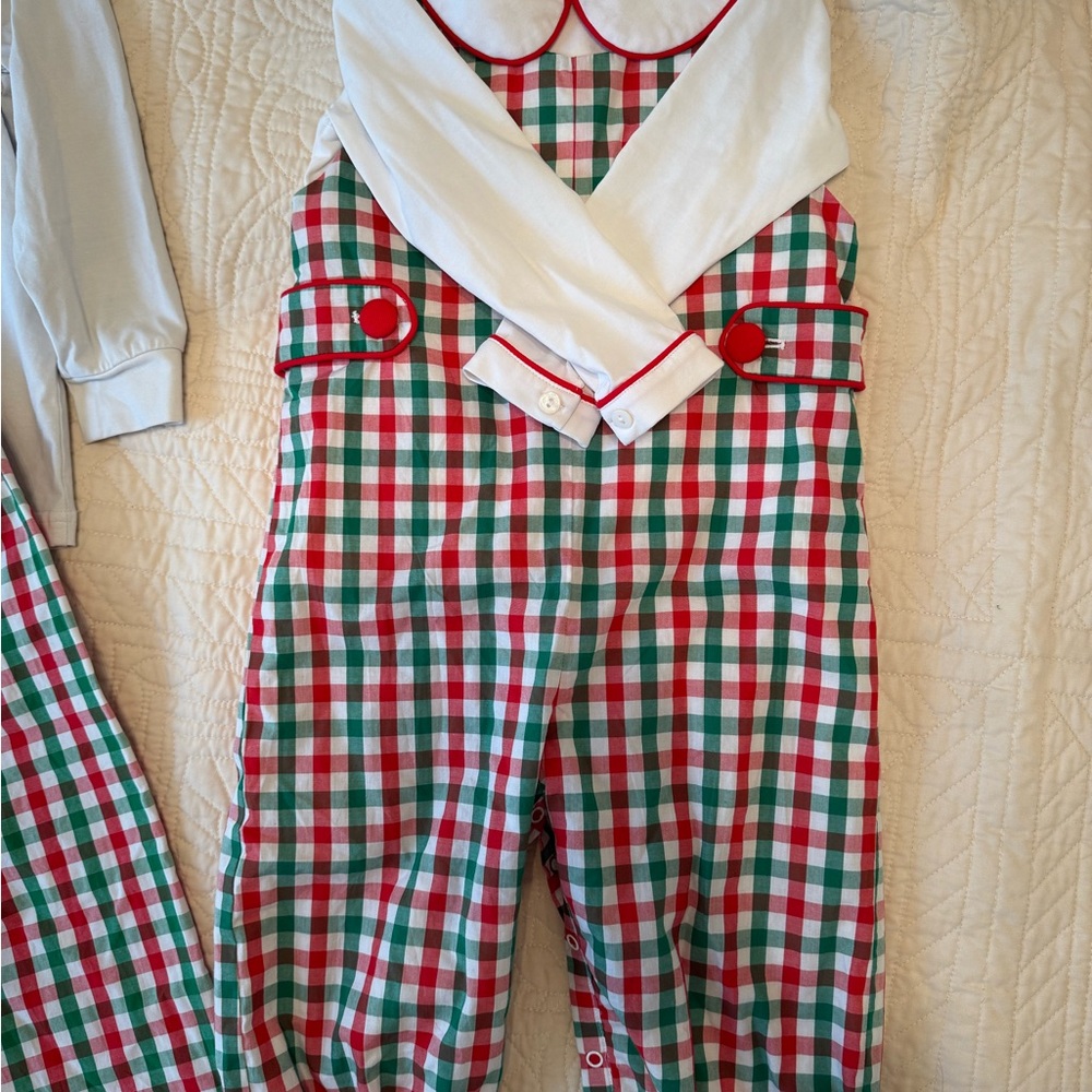 Cecil and Lou Christmas plaid long Jon